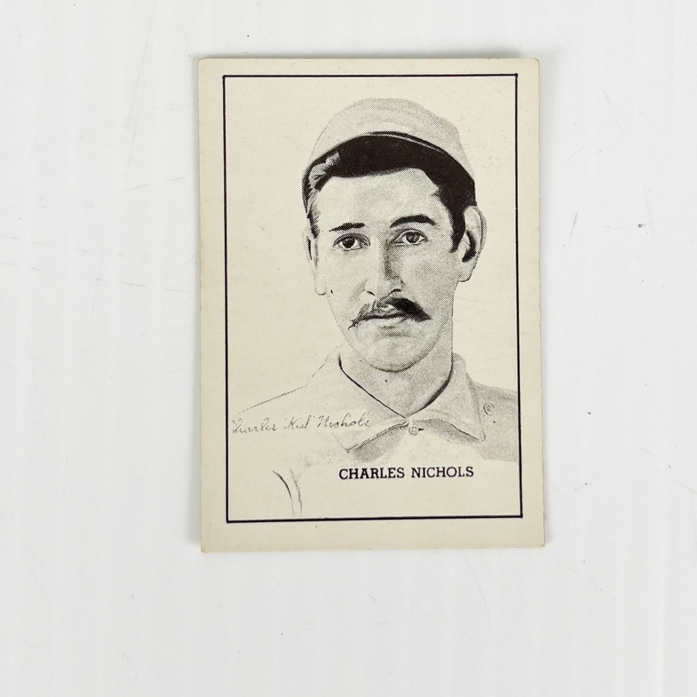 Vintage 1950 Callahan Hall of Fame Charles Nichols Baseball Trading Card
